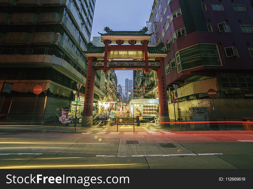 Timelapse Photo Of China Town