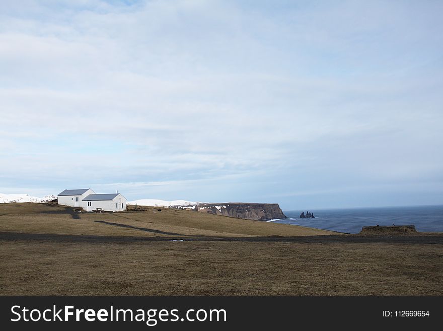 Two White Concrete Houses