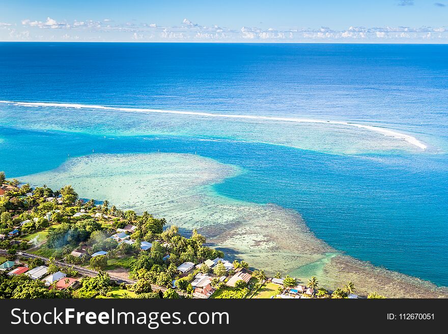 Moorea Island in the French Polynesia.