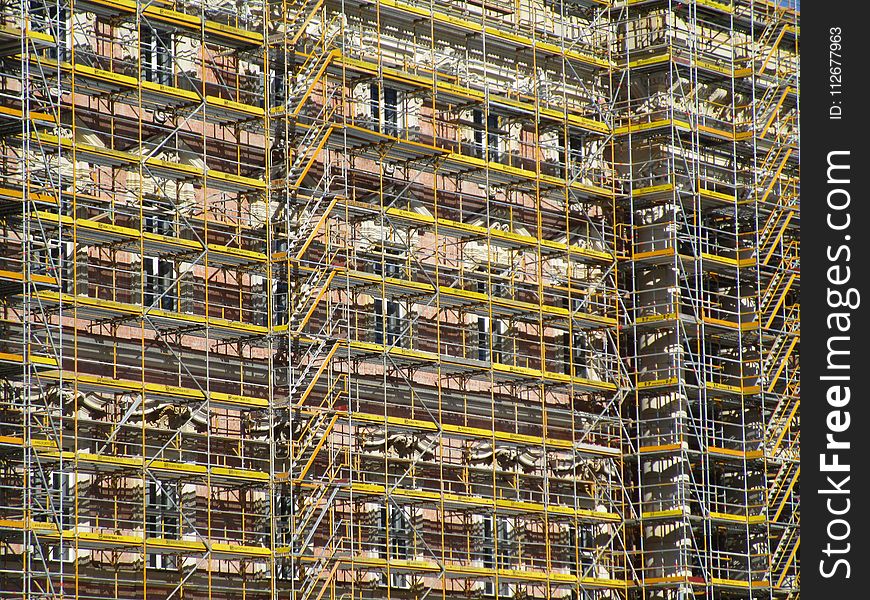 Scaffolding, Urban Area, Metropolis, Building