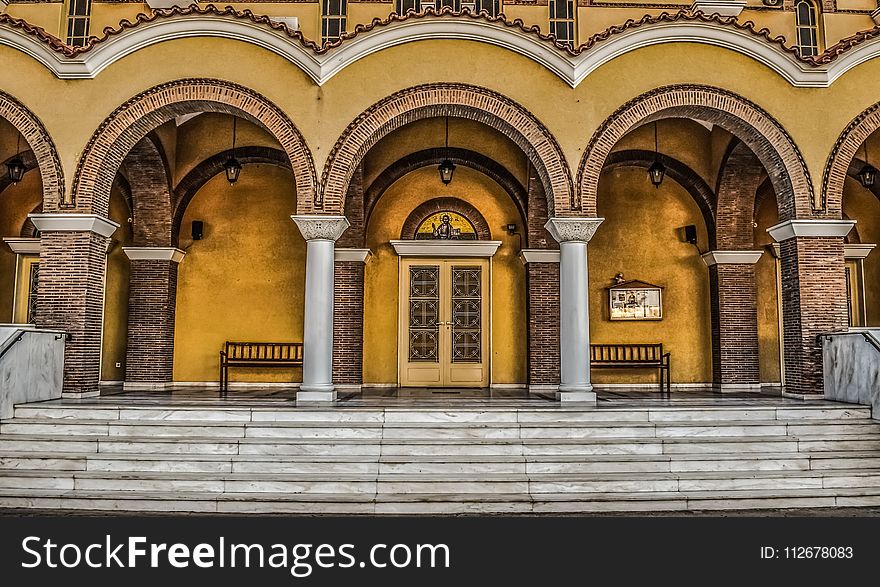 Arch, Landmark, Building, Wall