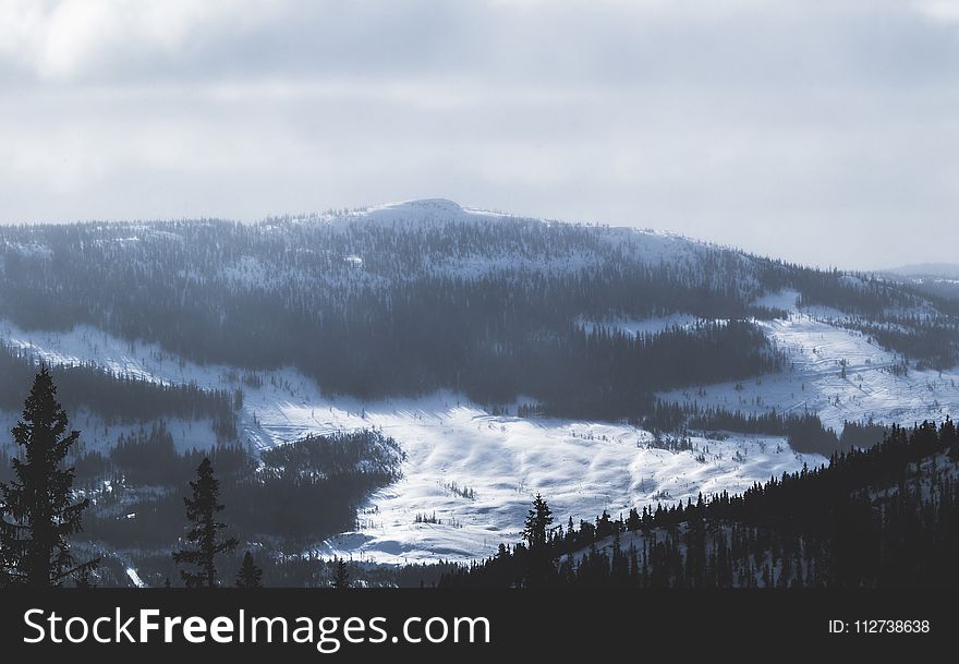 Photo of Mountain Covered With Snow