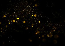 Gold Glittering Star Light And Bokeh.Magic Dust Abstract Background Element For Your Product. Stock Photos Gold Glittering Star Light And Bokeh.Magic Dust Abstract Background Element For Your Product. Stock Photos