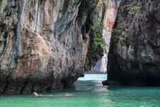Limestone Hills Around Lading IslandParadise Island In Krabi Province,Southern Thailand. Royalty Free Stock Photo