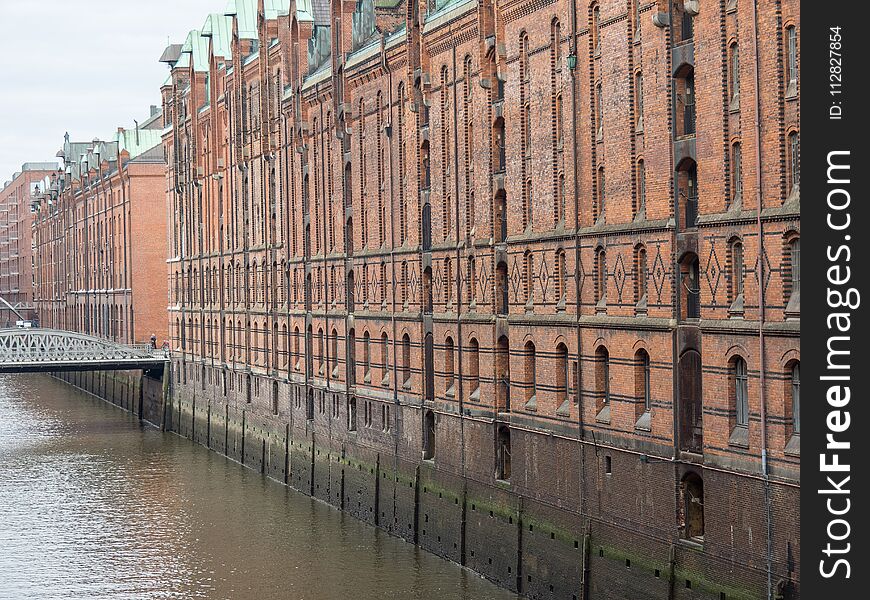 The City and the harbor of Hamburg in Germany. The City and the harbor of Hamburg in Germany