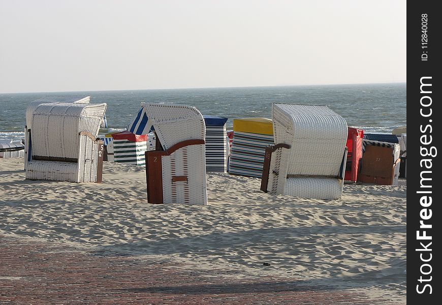 Beach, Chair, Sea, Vacation