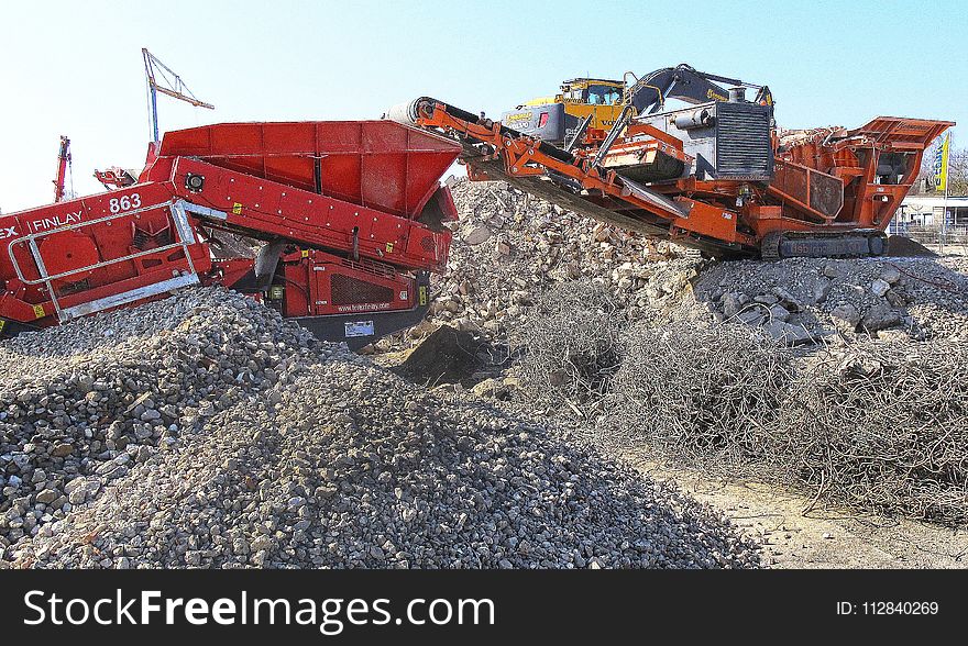 Soil, Transport, Bulldozer, Construction Equipment