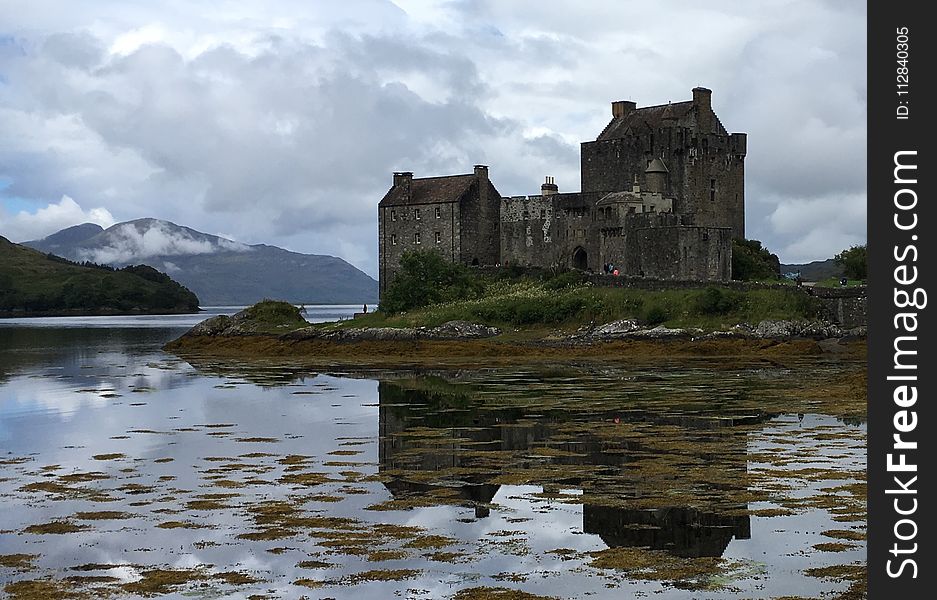 Highland, Reflection, Loch, Castle