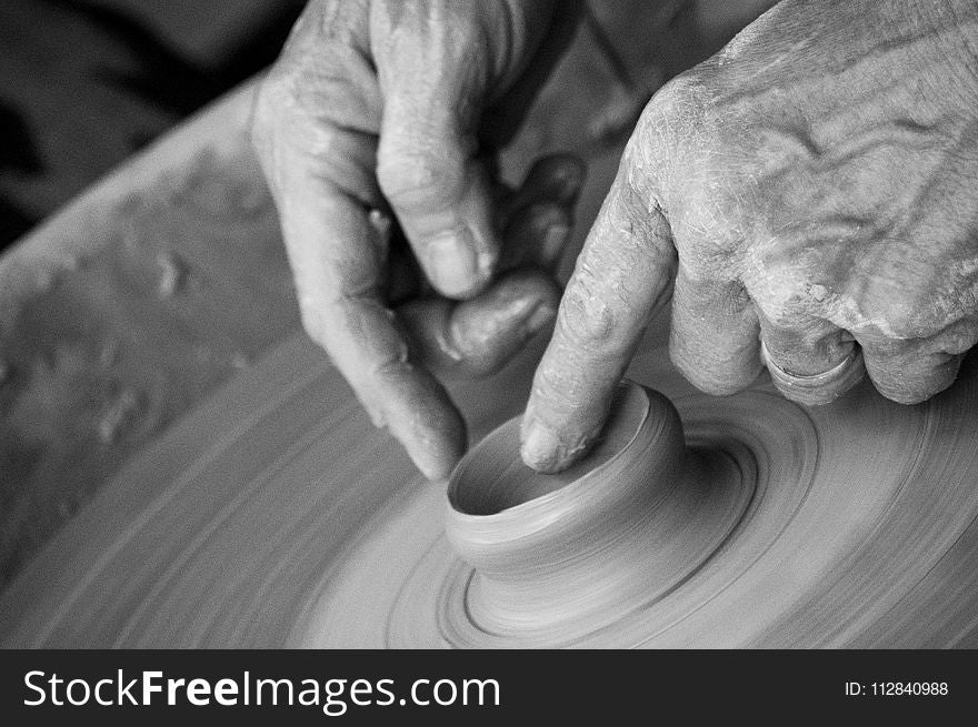 Hand, Black And White, Monochrome Photography, Finger