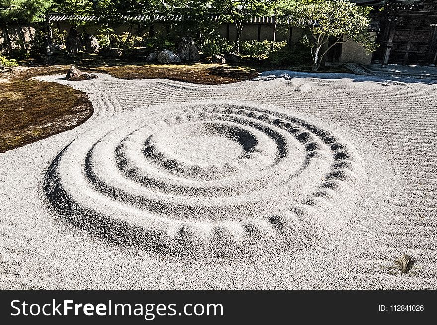 Road Surface, Labyrinth, Walkway, Grass