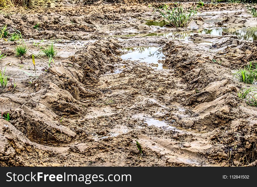 Soil, Geological Phenomenon, Mud, Grass