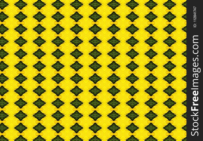 Yellow, Green, Pattern, Design