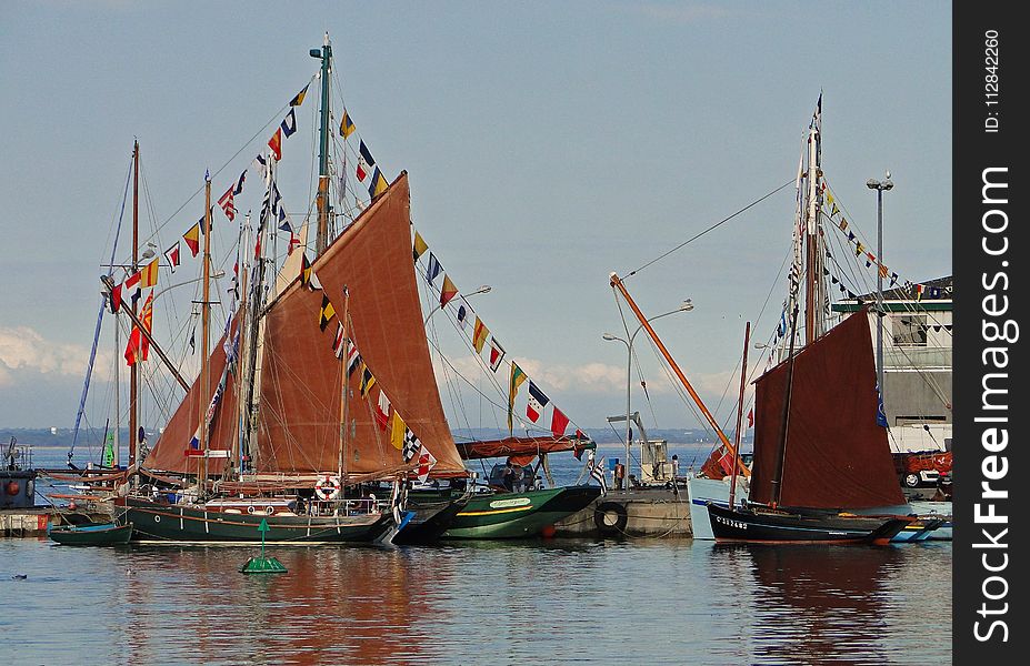 Sailing Ship, Tall Ship, Caravel, Water Transportation