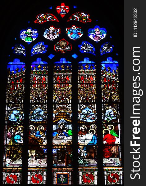 Stained Glass, Glass, Window, Material