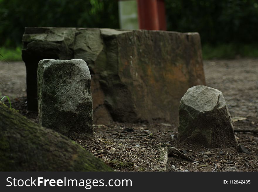 Rock, Grass, Headstone, Grave