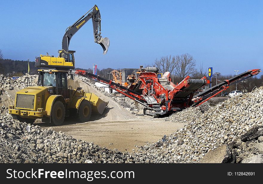 Soil, Construction Equipment, Rubble, Machine