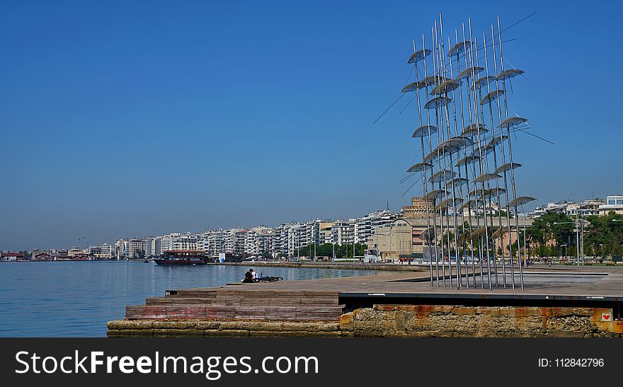 Marina, Waterway, Sky, Port