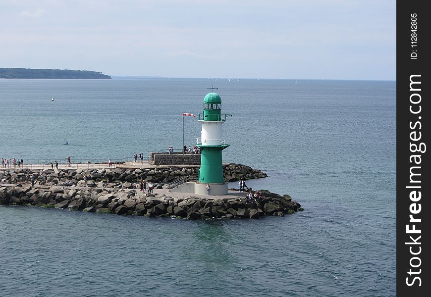 Sea, Lighthouse, Promontory, Coast