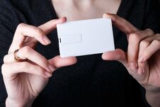 Woman Holding White Card. Mock Up Design Royalty Free Stock Photo Woman Holding White Card. Mock Up Design Royalty Free Stock Photo