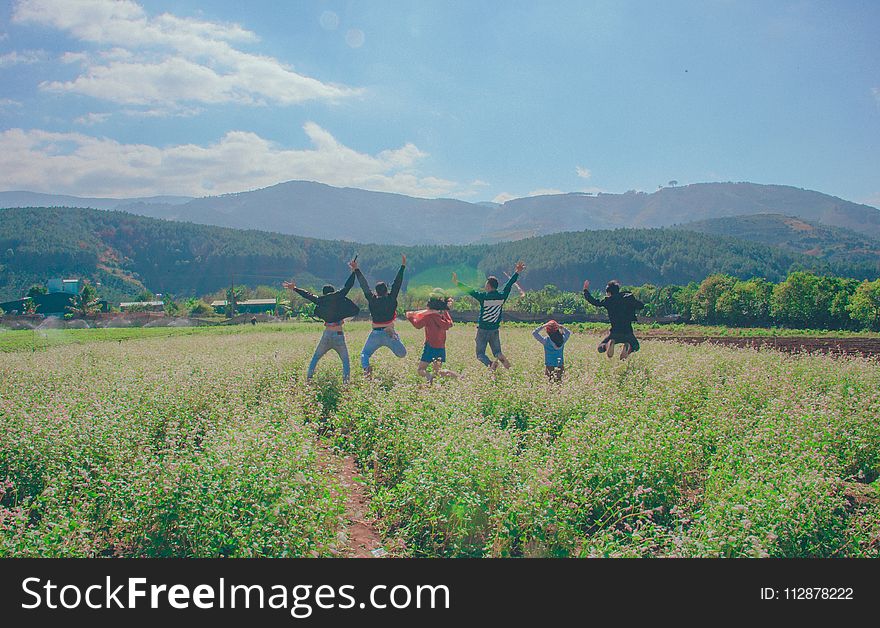 Six Person Jump Shot Photo