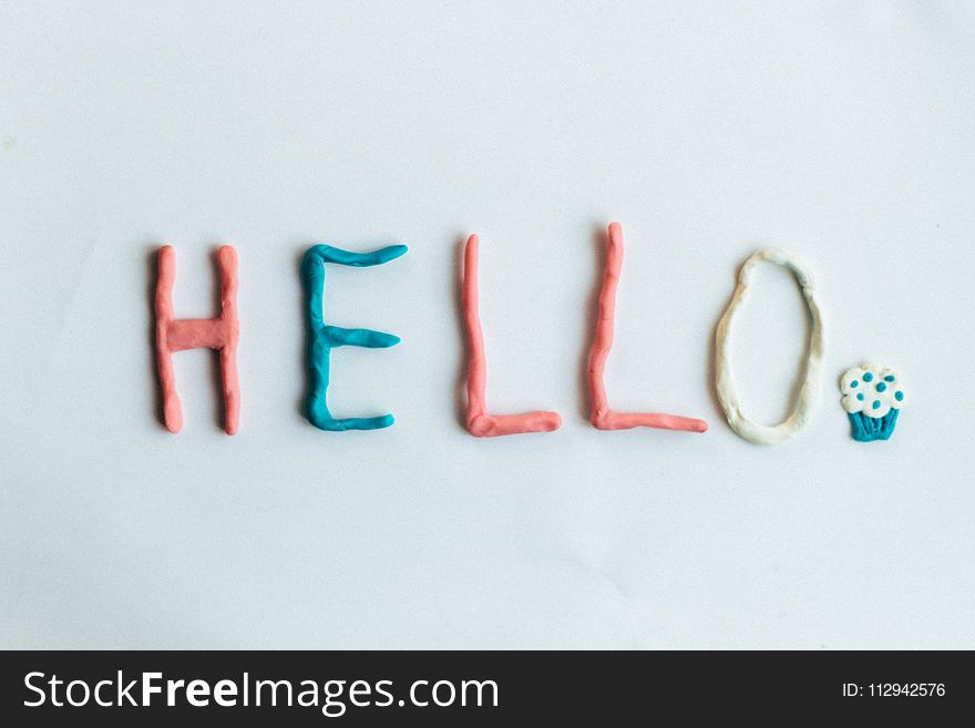 Photo Of Orange, Yellow, And Red Hello Molding Clay