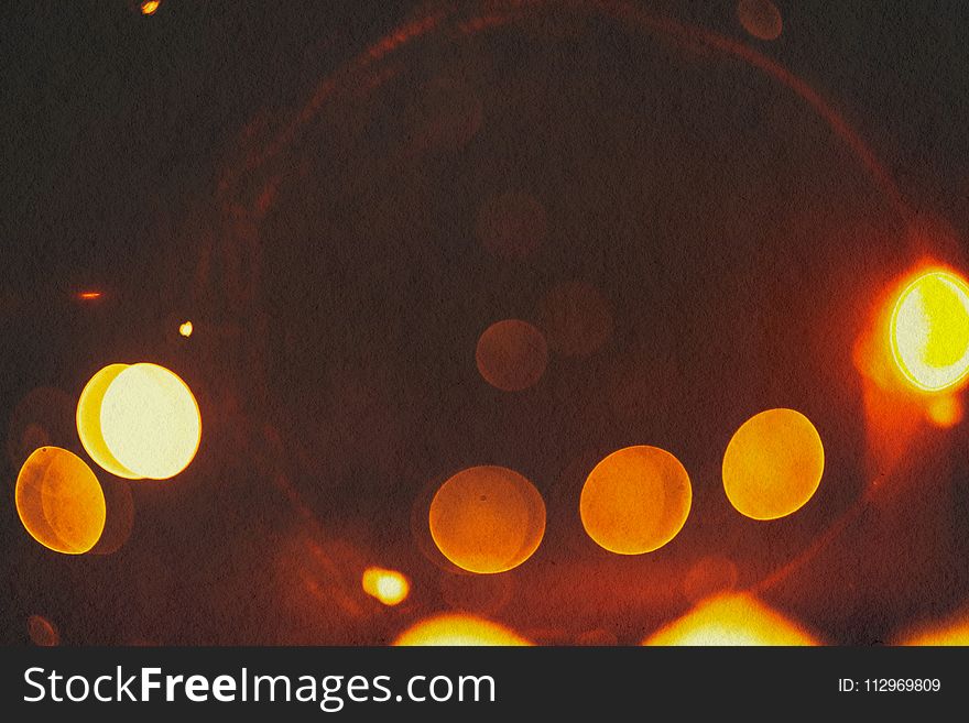 Bokeh Light And Paper Texture