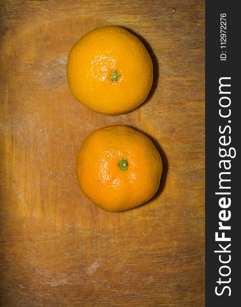 Orange On A Cutting Board