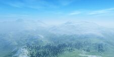 Panorama Of The Hilly Landscape Royalty Free Stock Photos Panorama Of The Hilly Landscape Royalty Free Stock Photos