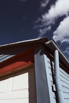 Painted Garage Stock Photography