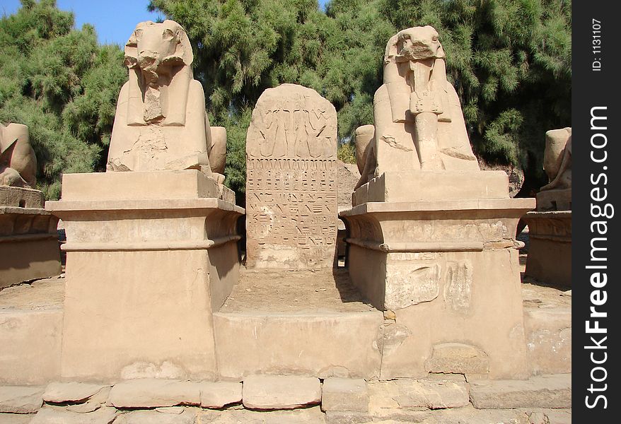 They were the guards of entrance to the palace in Luxor. They were the guards of entrance to the palace in Luxor