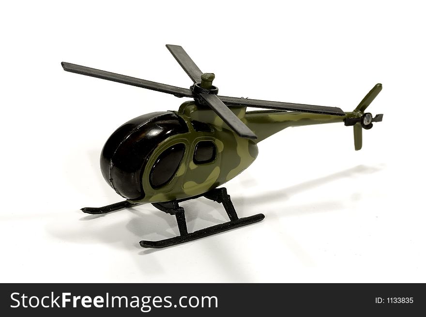 Photo of a Toy Military Helicopter