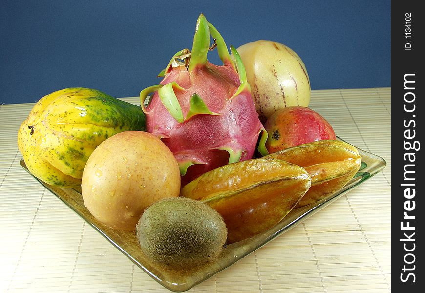 Tropical and exotic asian fruits. Tropical and exotic asian fruits