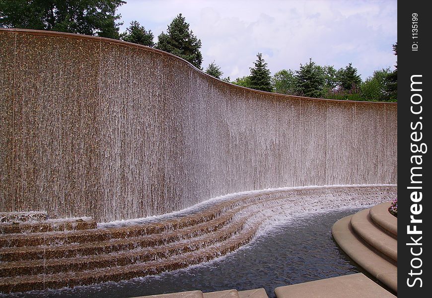 Waterfall at Crystal City, Virginia. Waterfall at Crystal City, Virginia