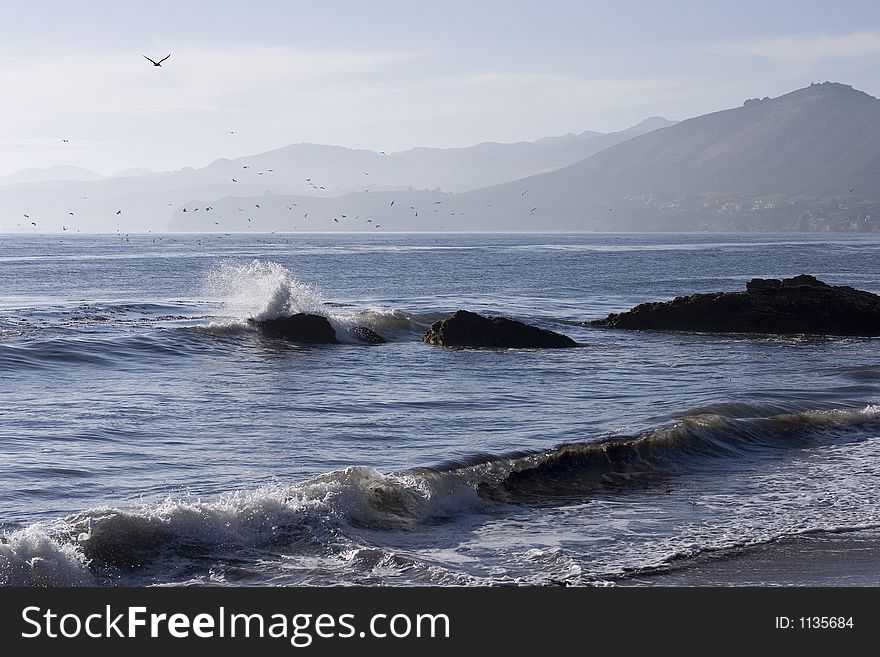 Waves Crashing