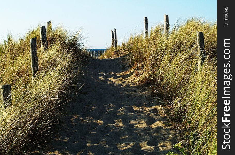 Way to the beach. Way to the beach