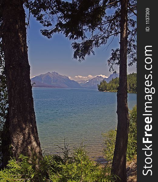 This image of Lake McDonald in Glacier National Park while looking through the two trees was taken this summer. This image of Lake McDonald in Glacier National Park while looking through the two trees was taken this summer.