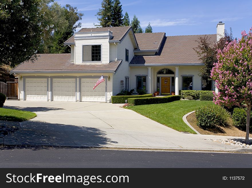 Exterior shot of a recently constructed home that shows great attention to detail in it's design and construction. Exterior shot of a recently constructed home that shows great attention to detail in it's design and construction.