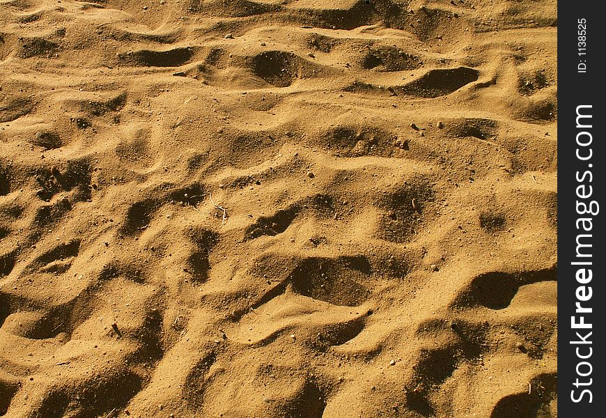 Beach texture made by many people
