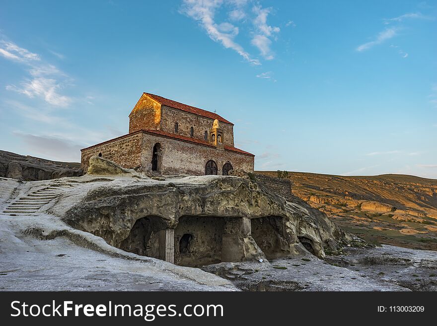 Medieval Basilica Above The Stone Caves, Uplicthe, Georgia