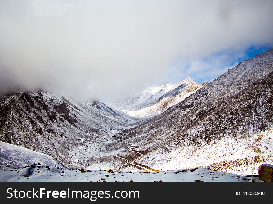 Scenic Photography of Snowy Mountains