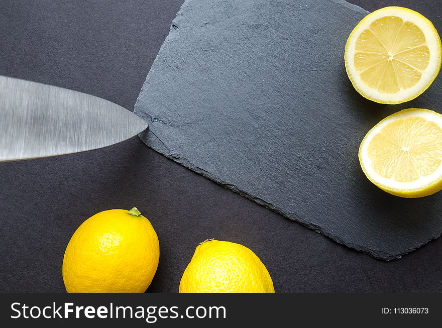 Flatlay Photography of Sliced Lemons