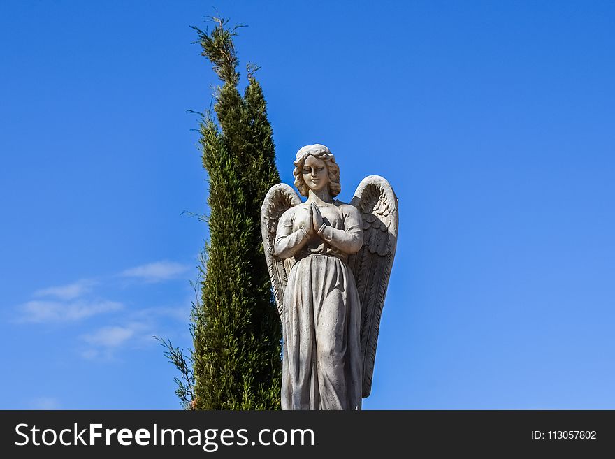 Statue, Sky, Monument, Tree