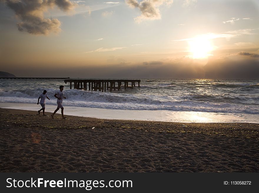 Sea, Beach, Sky, Horizon