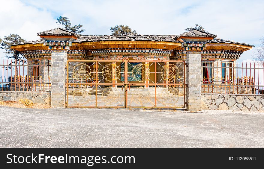 Chinese Architecture, Gate, Historic Site, Facade