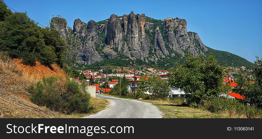 Mountain Village, Nature, Mountainous Landforms, Mountain