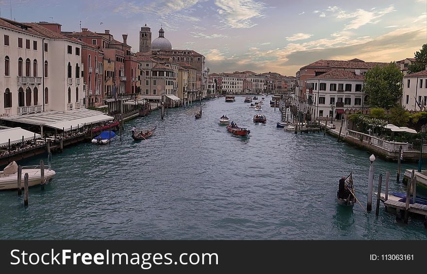 Waterway, Canal, Water Transportation, Town