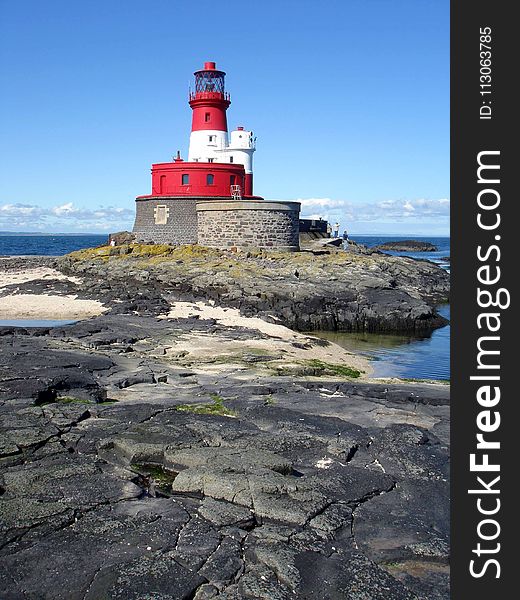 Lighthouse, Tower, Sea, Coast