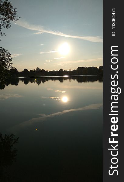 Reflection, Water, Sky, Waterway