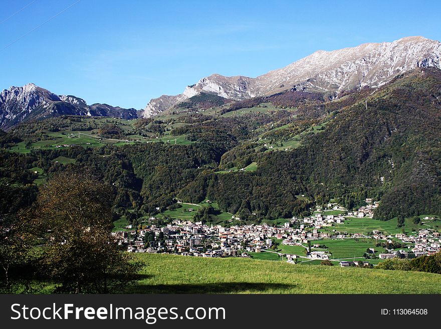 Mountainous Landforms, Mountain Village, Mountain, Highland