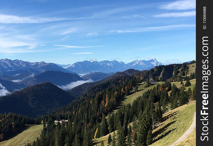 Mountainous Landforms, Mountain Range, Sky, Mountain